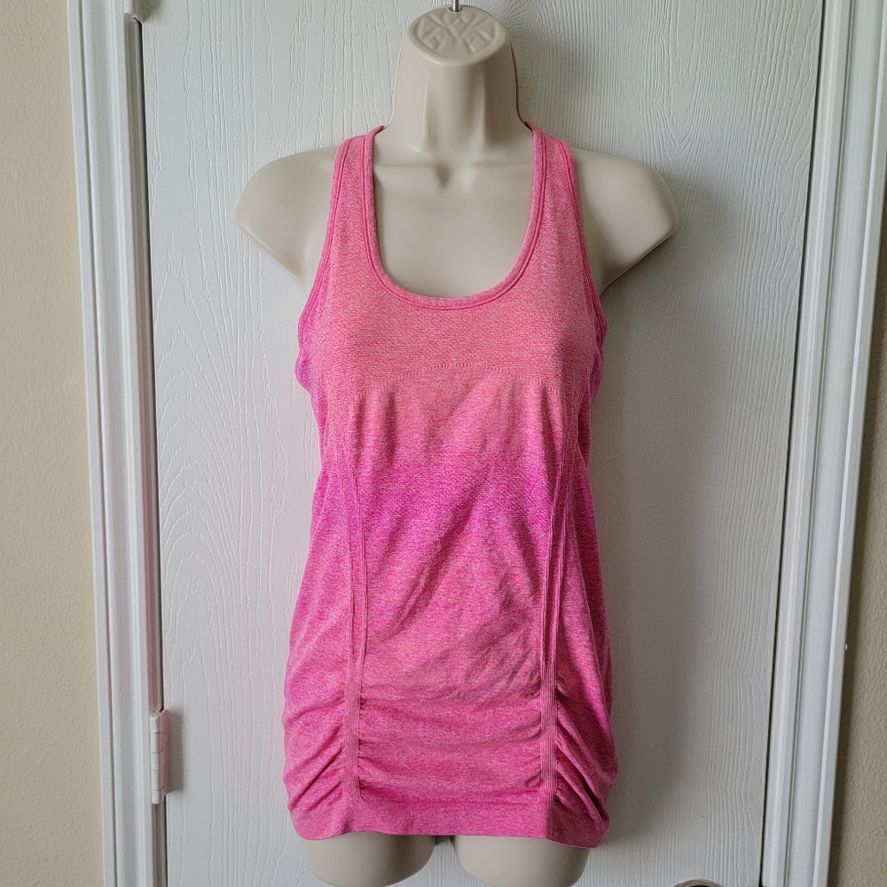 Athleta Fastest Track Tank Ombré Pink